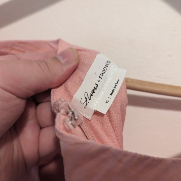 Lovers + Friends Light Pink Puff Sleeve Mini Dress - Picture 12 of 14